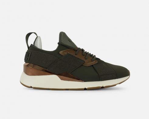 Puma Womens Muse Metal Satin EP Forest Night Bronze 367047-02