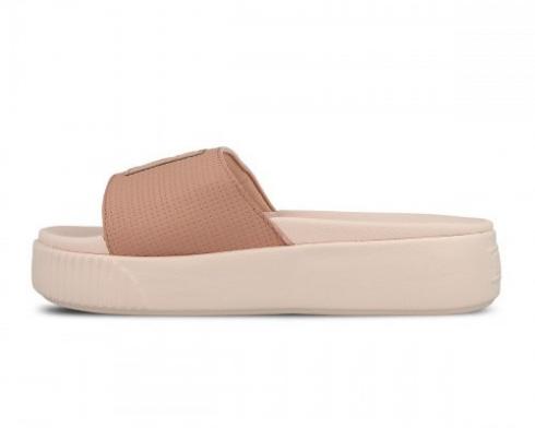 Sandalias Puma Platform Slide EP para mujer Zapatillas de suela gruesa rosa 366122-01