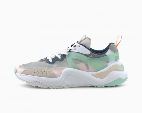 Puma Damen Sneakers Rise White Mist Green Cantaloupe Laufschuhe 371777-01