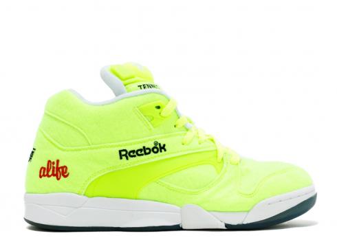 Reebok Court Victory Pump Felt Alife Ball Out Nero Ice Giallo Rosso M49793