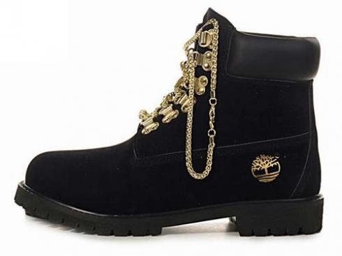 Sorte Timberland Gold Chain Støvler Dame