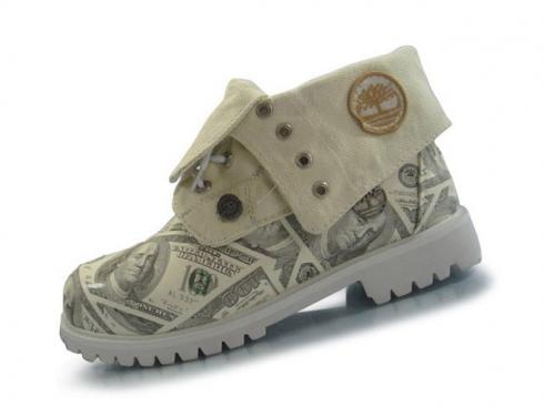 Mens Timberland Roll-top Boots Dollar-white