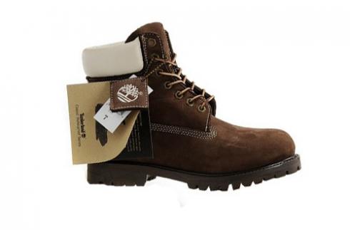 Timberland 6-inch Premium Boots Mens Brown White