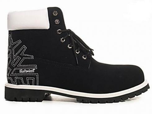 Timberland 6-inch Premium Scuff Proof Boots Men Black White