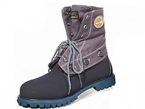 Timberland Blue Light Purple Authentics Roll-top Boots For Men