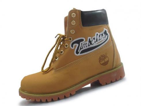 Timberland Custom 6 Inch Boots Wheat Black For Men