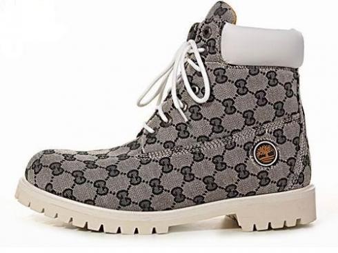 Timberland Custom Varsity Boots Mens Brown White