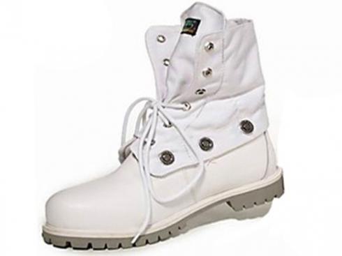 Timberland Men White Roll-top Boots