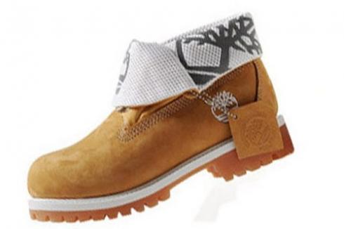 Timberland Roll Top Boots Mens Wheat White