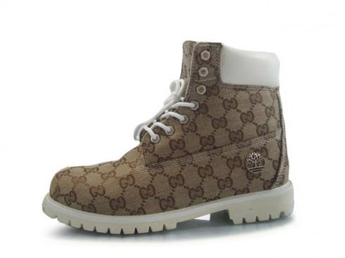 White Timberland Custom Boots Mens