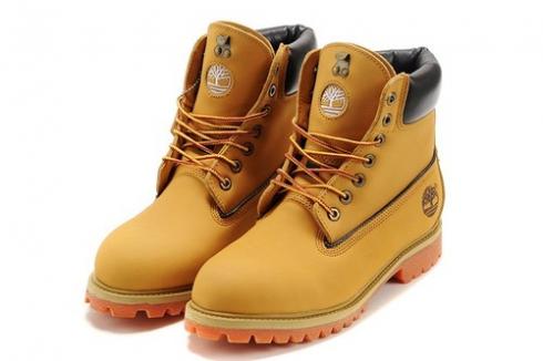 Womens Timberland 6-inch Boots Wheat Black