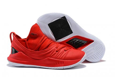 Zapatos de baloncesto Under Armour UA Curry V 5 para hombre Nuevo Rojo chino Todo