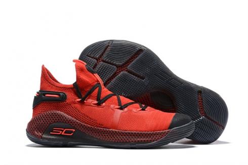 Under Armour Curry 6 Red Black 3020612-601 .