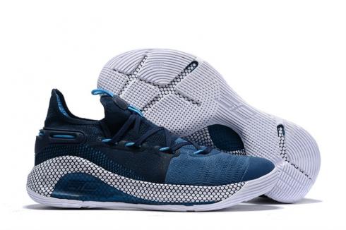 Under Armour UA Curry 6 Donkerblauw Lt Blauw Wit 3020612-402