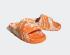 Adidas Adilette 22 Slides สีส้มสดใสสีขาว IE7724