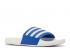 Adidas Adilette Boost Slide White Royal Blue Cloud GZ5313 .