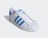 Adidas Superstar Cloud Wit Echt Blauw Goud Metallic H68093