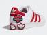 Adidas Superstar Velcro Weiß Rot Laufschuhe FY3117