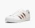 Adidas Womens Superstar Rose Gold White Shoes BB1428