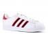 Adidas Superstar für Damen, Weiß, Core-Schuhe, Burgunderrot, AC7162