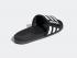 Adidas Adilette Comfort Slides ajustáveis Core Black Cloud White Grey Six EG1344