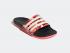 Adidas Adilette Comfort Slides Core Zwart Linnen Signaalroze FW7256