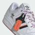 Adidas Originals Forum Low CL Schuhe Weiß Shock Purple Semi Solar Orange IG5512