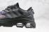 Sepatu Lari Reflektif Hitam Adidas QUADCUBE Core FG7173