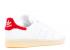 Adidas Femmes Stan Smith Blanc Chaussures Rouge Collegiate S32256