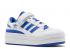 Adidas Damen Triple Platforum Low Weiß Royalblau Cloud H05049