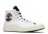 Converse Chuck 70 Hi Logo Play White Rush Blue University Red 166747C