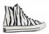 Converse Chuck 70 Hi Zebra Egret Black Greige 163408C