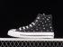 Converse Chuck Taylor All Star High Embroidered Stars Black Egret Vintage White A03723C