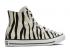 Converse Chuck Taylor All Star High Zebra Stripe White Black Greige 166258F