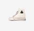 Converse Wmns Chuck 70 Wedge Hi A10222C Vanilla Black White Red