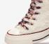 Converse Wmns Chuck 70 Wedge Hi A10222C Vanilla Black White Red