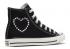 Converse Dámské Chuck Taylor All Star High Embroidered Hearts Black Vintage White A01602F