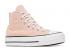 Converse Womens Chuck Taylor All Star Lift Platform High Seasonal Color Pink Clay White Black 572721F