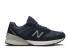 New Balance 990v5 Made In Usa Navy Argento M990NV5