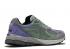 New Balance Stray Rats X 990v3 Made In Usa Alternate Roxo Verde Cinza US990MC3-STRAY-RATS