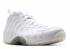 Air Foamposite One White-out Blanco Plata Metálico 314996-100