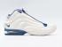 Nike Air Foamposite Pro Blanc Bleu Chaussures de basket-ball Hommes Chaussures Cheapinus 139372-142