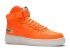 Nike Air Force 1 High 07 Lv8 Gs Just Do It Orange Hvid Total Sort AV7951-800