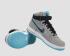 Nike Air Force 1 High Comfort Premium Réfléchissant Argent Noir Gamma Bleu 555107-002