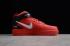 αναπνεύσιμα αθλητικά παπούτσια Nike Air Force 1 High Gym Red Black White Resistant 804609-105