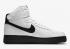 Nike Air Force 1 høj hvid sort mellemsål sko CK7794-101