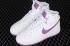 Nike Air Force 1 高白色深蘭花紫鞋 334031-112