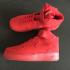 Nike Air Force I 1 High Cut Sapatos Unissex Vermelho All Hot