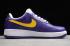 2019 Nike Air Force 1 La Deep Purple Canyon Gold White 630117 571