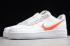 Nike Air Force 1'07 LV8 Orange Swoosh White Orange CD0888 100 2020